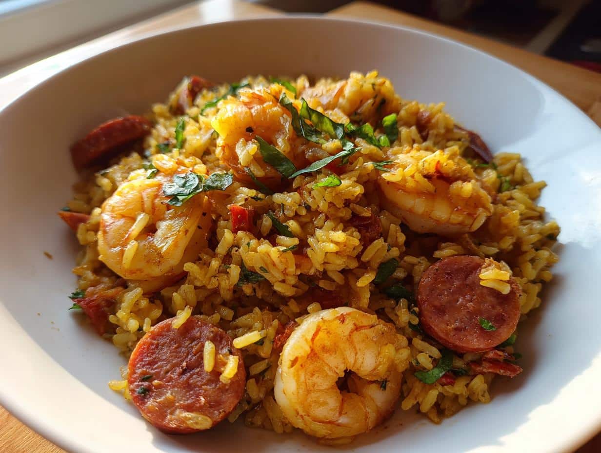 Shrimp and Sausage Dirty Rice - detail 1