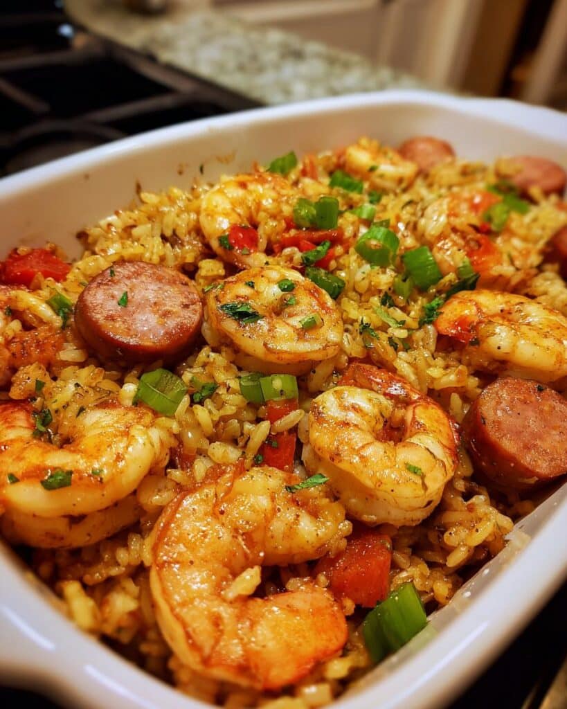 Shrimp and Sausage Dirty Rice